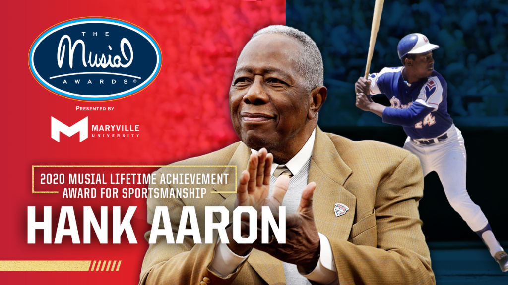 Hank Aaron To Receive The 2020 Stan Musial Lifetime Achievement Award For  Sportsmanship - Musial Awards